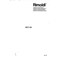 Manual instructiuni utilizare pentru masina industriala de surfilat Rimoldi B27-26