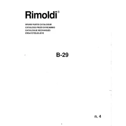 Manual tehnic pentru masina industriala de surfilat Rimoldi B29