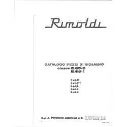 Manual tehnic pentru masina industriala de cusut tip acoperire Rimoldi B65-01