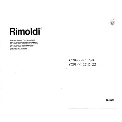 Manual tehnic pentru masina industriala de surfilat Rimoldi C29-00-2CD-01