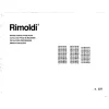 Manual tehnic pentru masina industriala de surfilat Rimoldi seria F27