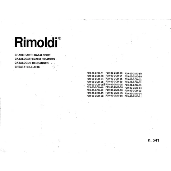Manual tehnic pentru masina industriala de surfilat Rimoldi F29-00-2MD
