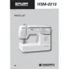 Manual tehnic pentru masina de cusut casnice Siruba HSM-2212