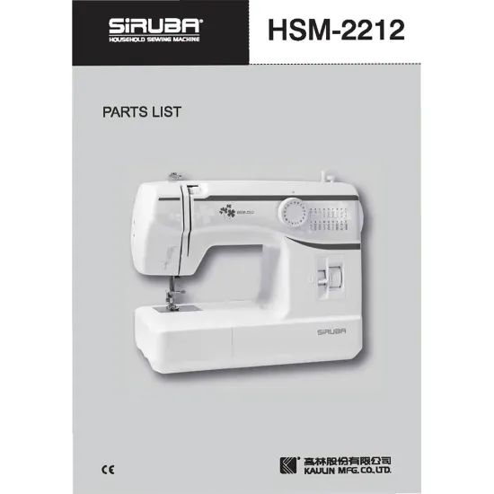 Manual tehnic pentru masina de cusut casnice Siruba HSM-2212