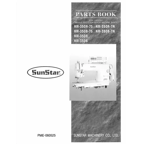 Manual tehnic pentru masina de cusut industriala SunStar KM-350B