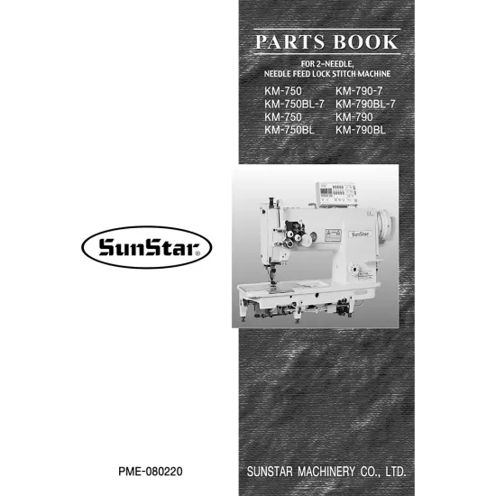 Manual tehnic pentru masina de cusut industriala SunStar KM-790BL