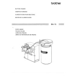Manual tehnic pentru masini industriale de cusut nasturi Brother BA-15