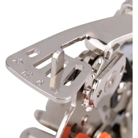 Piciorus dispozitiv de ondulat pliuri si atasare volane, cu tija scurta, pentru masini de cusut de uz casnic