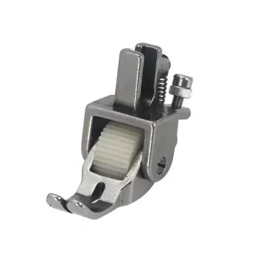 Piciorus cu rola dintata din teflon pentru masini industriale de cusut simple cu 1 ac