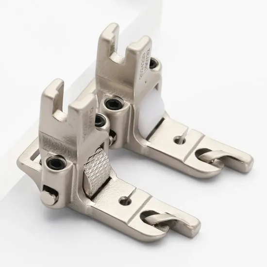 Piciorus presor tivitor cu rola de silicon pentru masini industriale de cusut simple cu 1 ac, marime tiv 1/8" (3mm)