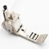 Piciorus presor reglabil cu rotita dintata de teflon si role mici pe talpa pentru aplicat banda cu dispozitiv A10, pentru masini industriale de cusut simple cu 1 ac, latime tiv 1/4" (6,4mm)
