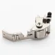 Piciorus presor reglabil cu rotita zimtata de metal si role mici pe talpa pentru aplicat banda cu dispozitiv A10, pentru masini industriale de cusut simple cu 1 ac, latime tiv 3/16" (5mm)