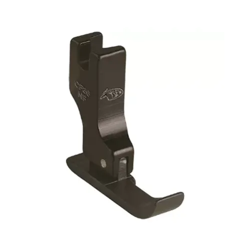 Piciorus din teflon pentru fermoar dreapta, cu transport concomitent prin tija de ac, masini industriale liniare cu 1 ac, 8mm