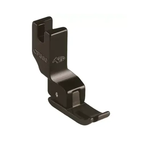 Piciorus din teflon cu talpi inegale pentru fermoar stanga, pentru masini industriale liniare cu 1 ac, latime talpa 8mm