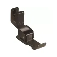 Piciorus din teflon stanga pentru fermoar, cu transport concomitent prin tija de ac, pentru masini industriale liniare cu 1 ac, 8mm