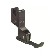 Piciorus din teflon stanga ingust pentru fermoar, cu transport concomitent prin tija de ac, pentru masini industriale liniare cu 1 ac, 5mm