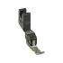Piciorus din teflon pentru fermoar stanga, ingust, pentru masini industriale liniare cu 1 ac, latime talpa 5mm