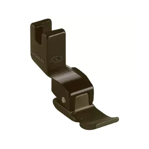 Piciorus din teflon pentru fermoar stanga, pentru masini industriale liniare cu 1 ac, latime talpa 10mm