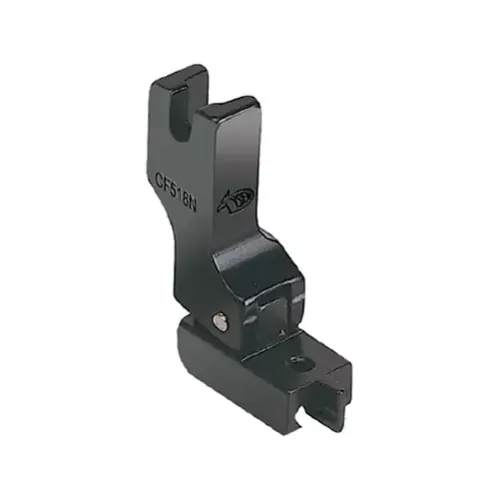 Piciorus din teflon pentru fermoar invizibil, cu ghidaj, masini industriale liniare cu 1 ac, diametru canal 2mm