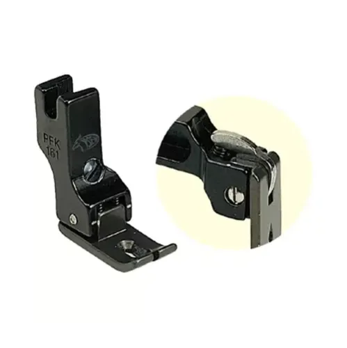 Piciorus din teflon cu talpa alungita pentru masini industriale liniare cu 1 ac, materiale subtiri, latime talpa 11mm