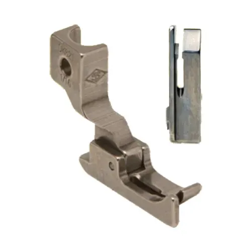 Piciorus cu ghidaj stanga, transport concomitent prin tija de ac, pentru masini liniare cu 1 ac Durkopp, 1/32 - 5/16 (0,8 - 8mm)