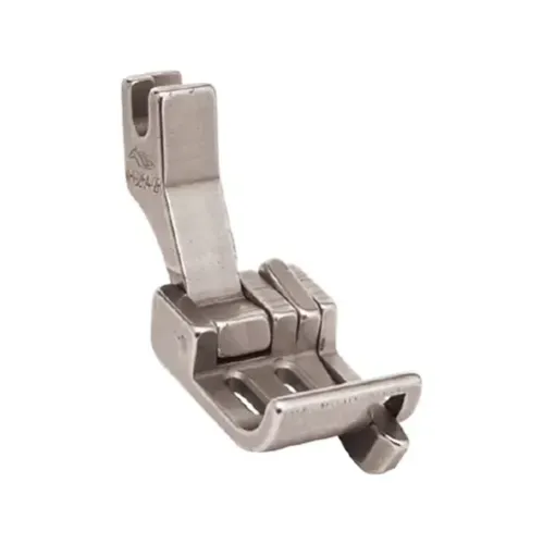 Piciorus cu ghidaj dreapta de 2mm pentru materiale medii, transport concomitent prin tija de ac, pentru masini industriale de cusut cu 2 ace NECCHI, 1/4 (6,4mm)