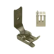 Piciorus cu ghidaj compensator stanga pentru masini industriale de cusut cu 2 ace, pentru jeansi, margine 1/16" (1,6mm), intre ace 1/8" - 7/8" (3,2 - 22mm)