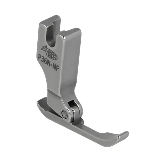 Piciorus de fermoar dreapta ingust cu transport concomitent prin tija de ac pentru masini industriale de cusut simple cu 1 ac, latime talpa 5mm