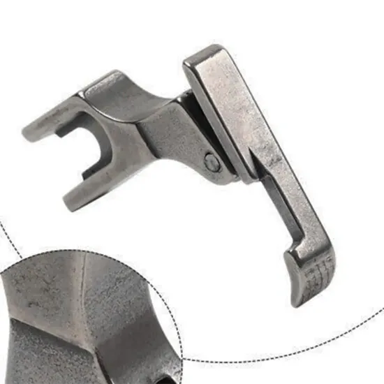 Piciorus de fermoar dreapta ingust cu transport concomitent prin tija de ac pentru masini industriale de cusut simple cu 1 ac, latime talpa 5mm