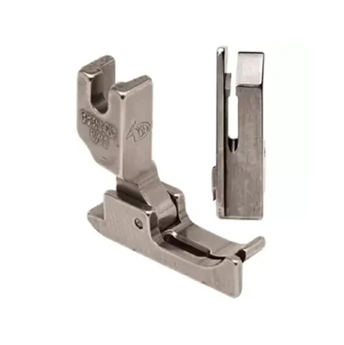 Piciorus cu ghidaj fix stanga, transport concomitent prin tija de ac, pentru masini industriale de cusut simple cu 1 ac, 1/32" (0,8mm)