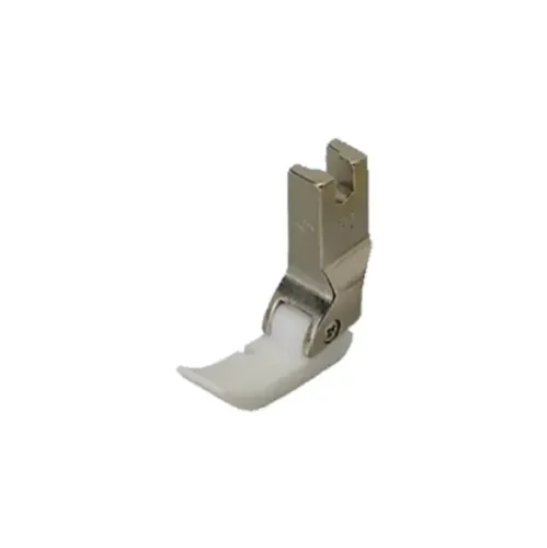 Piciorus simplu cu talpa din teflon stanga pentru masini industriale de cusut simple cu 1 ac, latime talpa 10,5mm