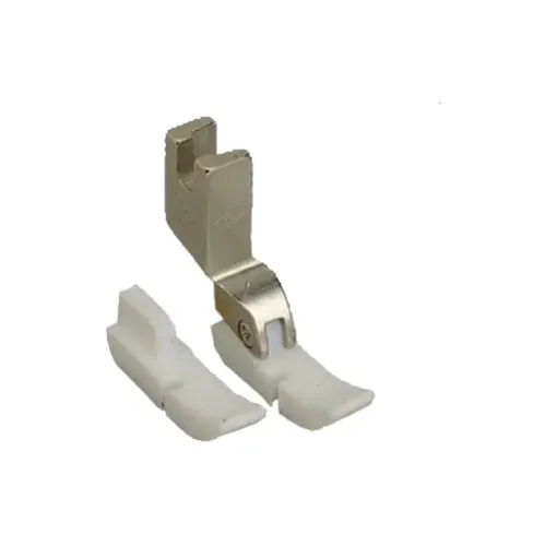 Piciorus simplu cu talpa din teflon stanga pentru masini industriale de cusut simple cu 1 ac, latime talpa 6mm