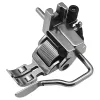 Piciorus multifunctional reglabil, cu ghidaj stanga sau dreapta si rotita de metal dintata pentru aplicat fermoar sau snur, pentru masini industriale de cusut simple cu 1 ac