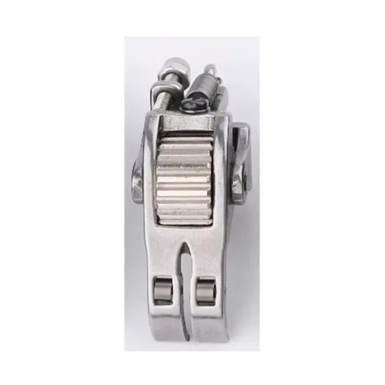 Piciorus multifunctional reglabil, cu ghidaj stanga sau dreapta si rotita de metal dintata pentru aplicat fermoar sau snur, pentru masini industriale de cusut simple cu 1 ac