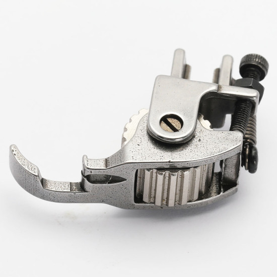 Piciorus presor reglabil cu rola dintata de metal ingusta pentru dispozitiv A10, pentru masini industriale de cusut simple cu 1 ac