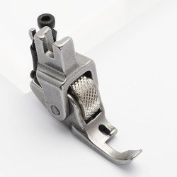 Piciorus presor reglabil cu rola zimtata de metal ingusta pentru dispozitiv A10, pentru masini industriale de cusut simple cu 1 ac