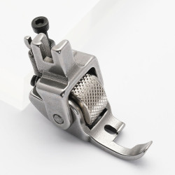 Piciorus presor reglabil cu rola zimtata de metal lata pentru dispozitiv A10, pentru masini industriale de cusut simple cu 1 ac