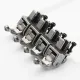 Piciorus compensator stanga ingust cu rola dintata de metal, pentru masini industriale de cusut simple cu 1 ac, 1/16" (1,6mm)