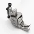 Piciorus compensator stanga ingust cu rola dintata de metal, pentru masini industriale de cusut simple cu 1 ac, 1/16" (1,6mm)