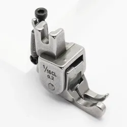 Piciorus compensator stanga ingust cu rola de silicon, pentru masini industriale de cusut simple cu 1 ac, 1/16" (1.6mm)