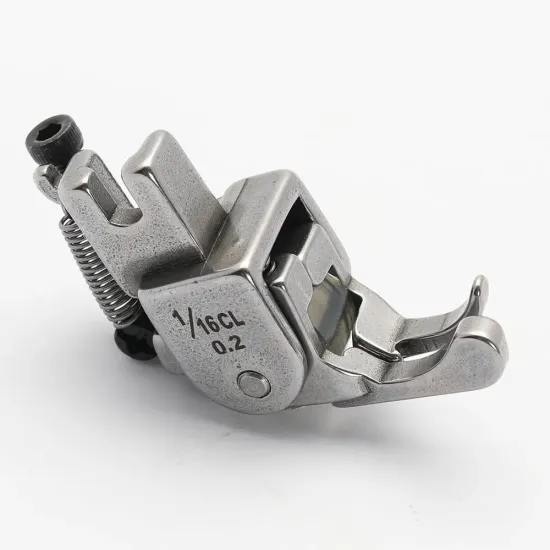 Piciorus compensator stanga ingust cu rola de silicon, pentru masini industriale de cusut simple cu 1 ac, 1/16" (1.6mm)