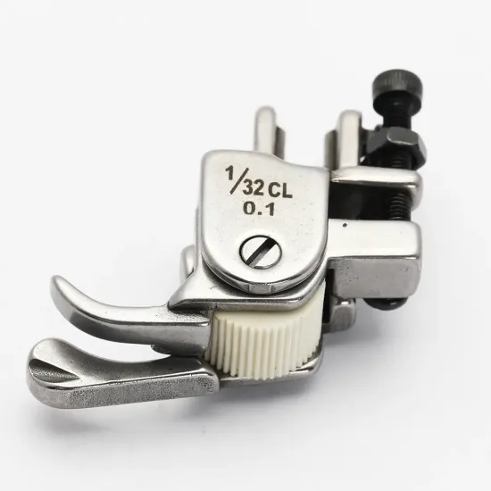 Piciorus compensator stanga ingust cu rola dintata de teflon pentru masini industriale de cusut simple cu 1 ac, 1/32" (1mm)