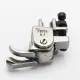 Piciorus compensator stanga ingust cu rola zimtata de metal pentru masini industriale de cusut simple cu 1 ac, 1/32" (1mm)