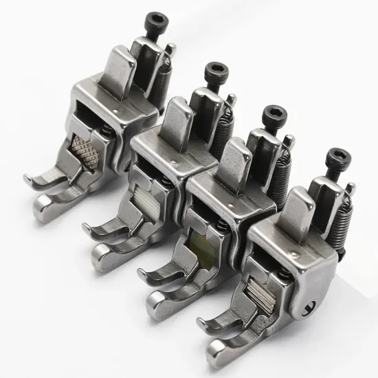 Piciorus compensator dreapta ingust cu rola de silicon, pentru masini industriale de cusut simple cu 1 ac, 1/16" (1.6mm)