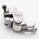 Piciorus compensator dreapta ingust cu rola dintata de teflon, pentru masini industriale de cusut simple cu 1 ac, 1/16" (1.6mm)