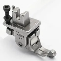 Piciorus compensator dreapta ingust cu rola dintata de teflon, pentru masini industriale de cusut simple cu 1 ac, 1/32" (1mm)