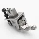 Piciorus compensator dreapta ingust cu rola zimtata de metal, pentru masini industriale de cusut simple cu 1 ac, 1/32" (1mm)