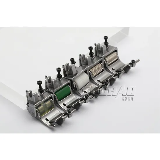Piciorus pentru tiv cu rola reglabila de silicon si ghidaj mobil, pentru masini industriale de cusut simple cu 1 ac