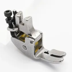 Piciorus presor reglabil cu rola de silicon pentru masini industriale de cusut cu taiere a marginilor, 1/4" (6mm)