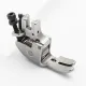 Piciorus presor reglabil cu rola zimtata de metal pentru masini industriale de cusut cu taiere a marginilor, 1/4" (6mm)